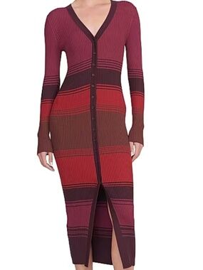 STAUD Shoko Sweater Midi Dress L